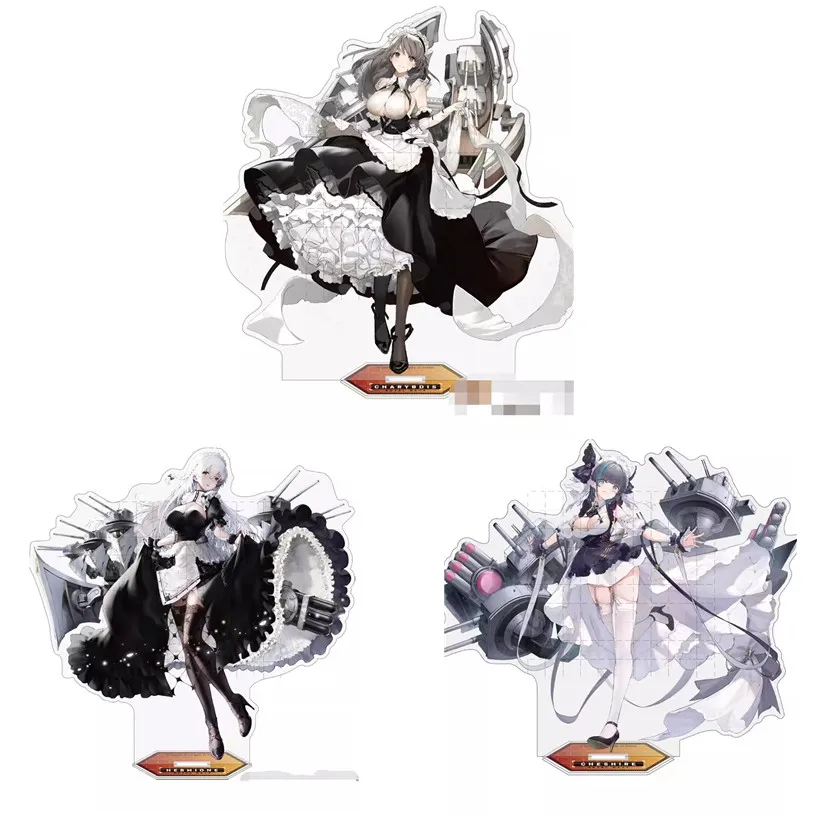 Game Azur Lane Acrylic Stand Doll Anime Hermione Charybdis Cheshire Figure Model Plate Cosplay Toy for Gift