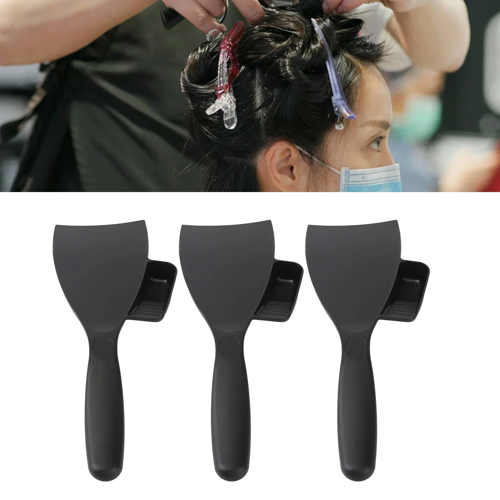 3pcs Hair Coloring Board Highlighting Dyeing Paddle Slipless Coloring Broad Hair Styling Foils Tool For Salon Barber Shop