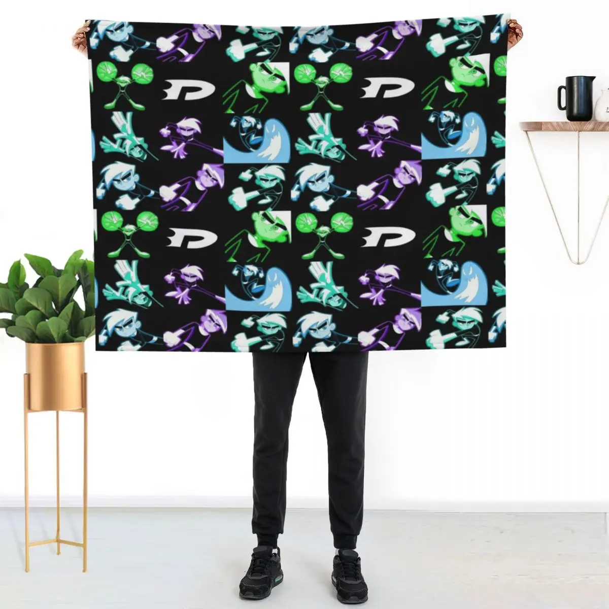Danny Phantom Glow Poster Throw Blanket Cozy Throw Blanket for Bed Sofa Chair