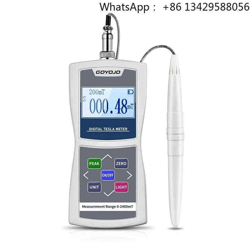 Digital Meter Gaussmeter 200mT/2000mT Standard Radial Hall Probe High Accuracy Sensitive Surface Magnetic Field