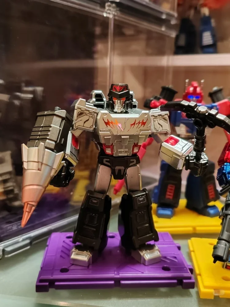 Blokees elencati a caldo Led Shining Versione 3 Transformers Miner Megatron Robot Building Blocks Giocattoli Azione Figure assemblate Regalo