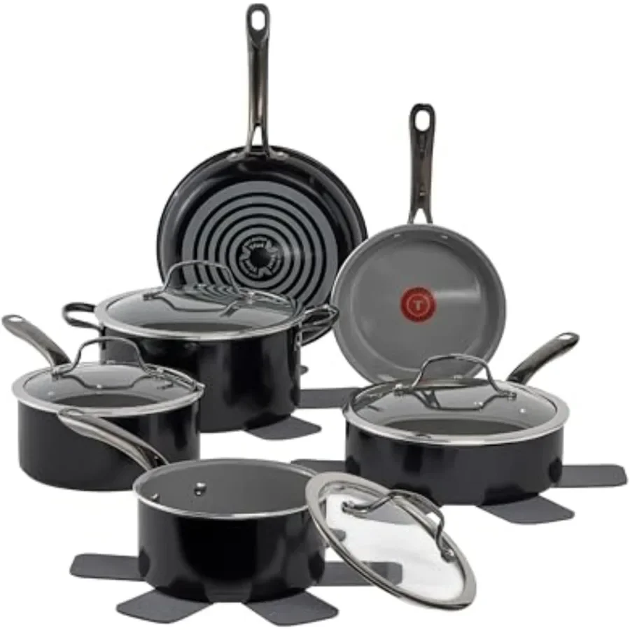 

Набор керамической посуды с антипригарным покрытием для консервирования, 13 предметов, духовка-бройлер, безопасная до 350° идеально подходит для ежедневного приготовления еды и семейной еды