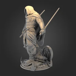 Handsome Warrior Full Resin Figure 1/24 Scale 75mm Assemble Miniatures Model Unassembled and Unpainted Toys Garage Kit