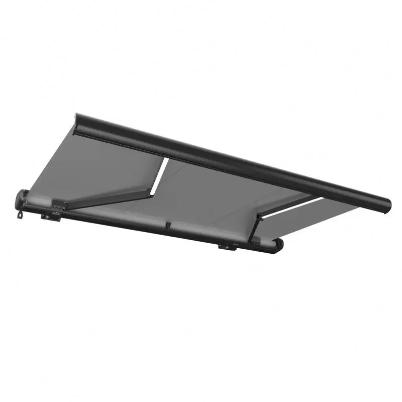 2026 Aluminum Alloy Frame Retractable Folding Arm Rain Shelter Waterproof PVC Roof Eave Sunshade Canopy Windproof Awningspromote