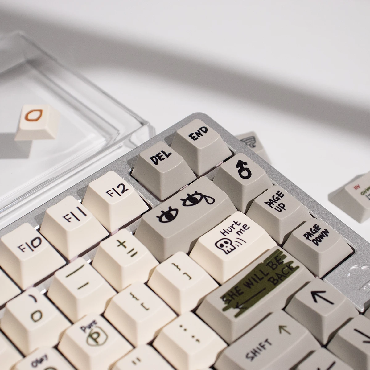 Retro Love Story Theme 142 Keys PBT Keycaps Cherry Profile Dye Sublimation Key Cap For Mechanical Keyboard Anne GH60 GK64