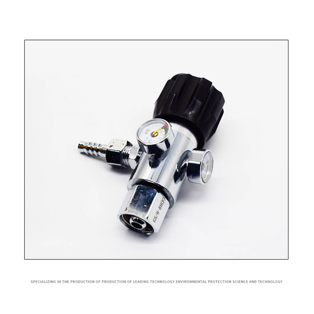 Portable Alloy Tool Oxygen Pressure Reducer Mini Welding Anti Fall Argon Gas Meter Clear Scale Rustproof Regulator-A50M