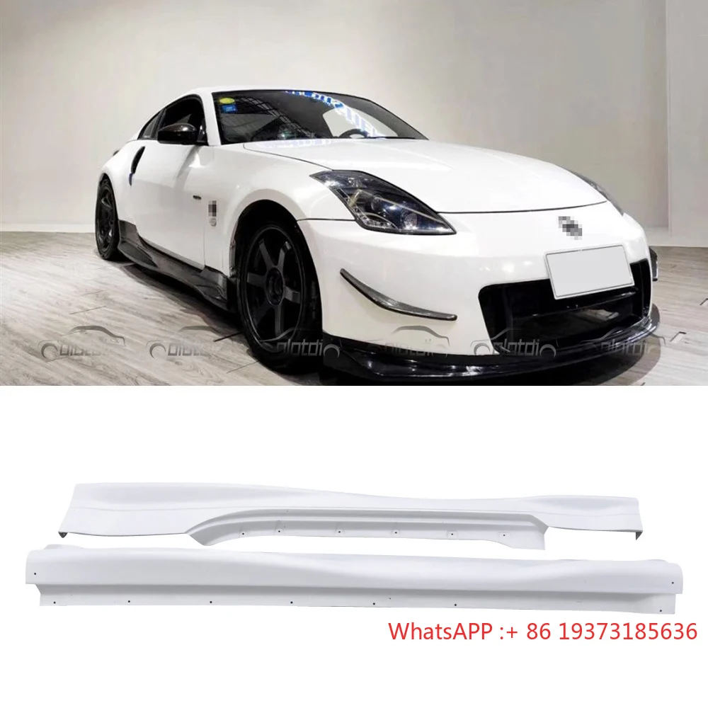 N Type Fiberglass Car Bumper Lips for Nissan 350Z Fair Lady Skyline Z33 Rocker Winglet Side Skirts 2003+