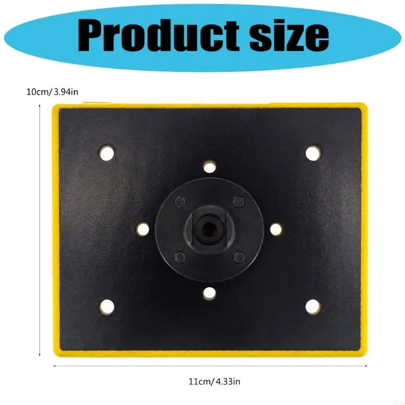 Sander Backing Pad with Hook-and-Loop Face for Sanding, Polishing, and Workpiece Refinishing Tasks on Flat or Mild Curves M4YD