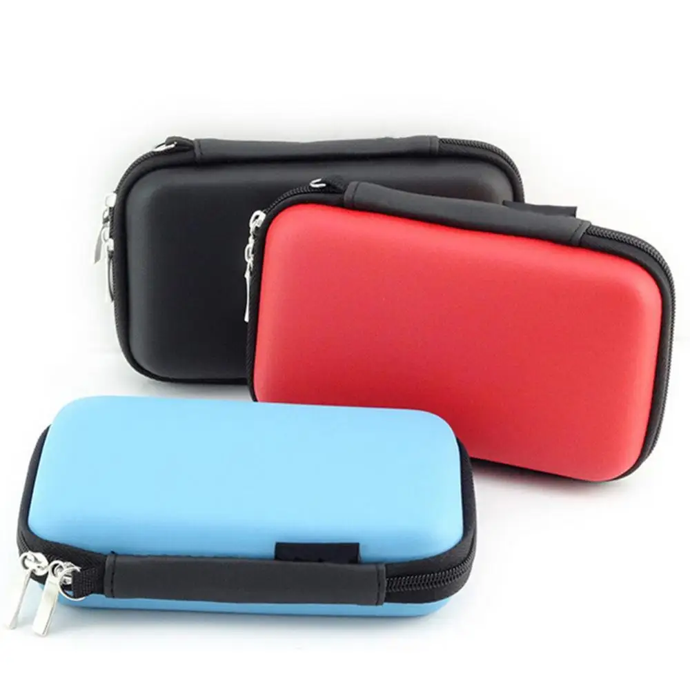 2.5 Inch HDD Box Mobile Hard Disk Power Package Headset Bag Multifunctional Faux Leather Protective Cover Case Bag