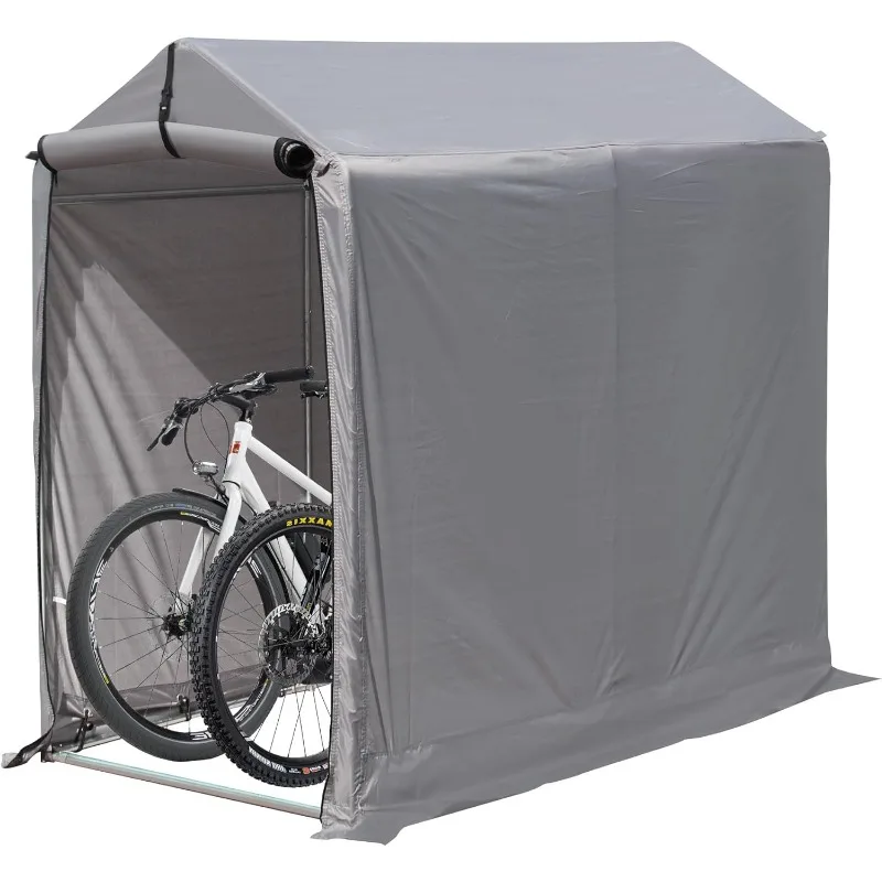 

3x6 Ft Outdoor Storage Shelter, Heavy Duty Waterproof Portable Shed with Roll-up Zipper Door and Ventilated Windows for