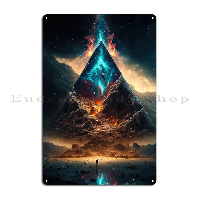 Pristine Pyramid Metal Plaque Poster Design Bar Cave Cinema Club Bar Poster Tin Sign Poster