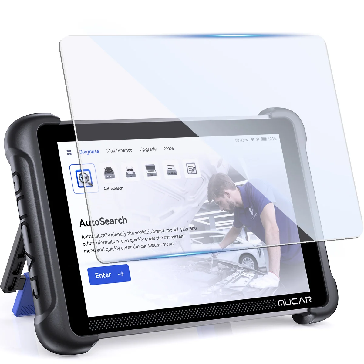 

8-дюймовая защитная пленка из закаленного стекла для THINKSCAN 689BT, MUCAR 892BT, сканера MUCAR VO8, замена 8-дюймовой защитной пленки