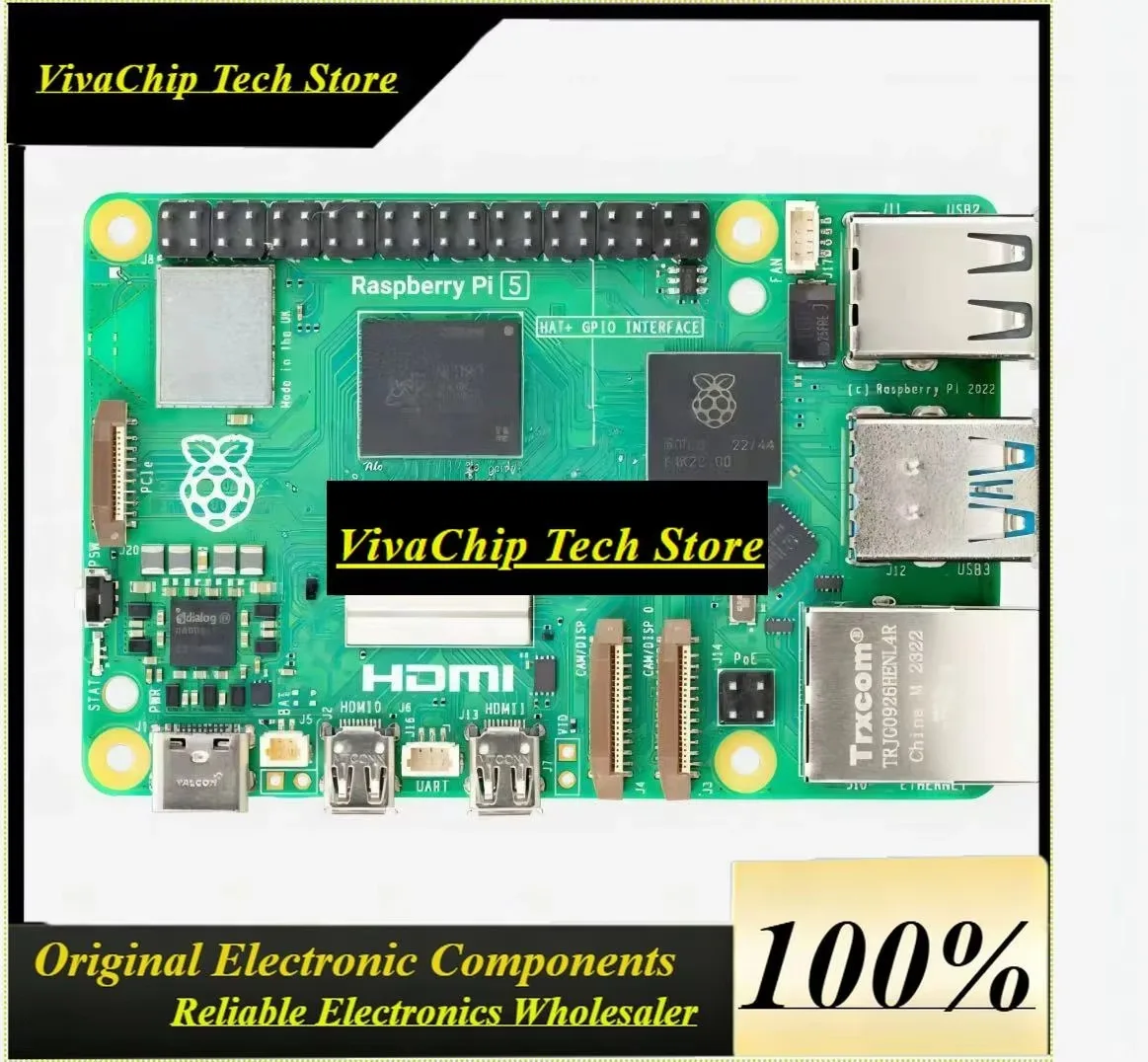 VoFSRaspberry Pi5 Laptop, Raspberry Pi 5 MIni PC Computer,2.4GHz 64-bit Quad-core Arm Cortex-A76, Bluetooth5.0,BLE Wireless