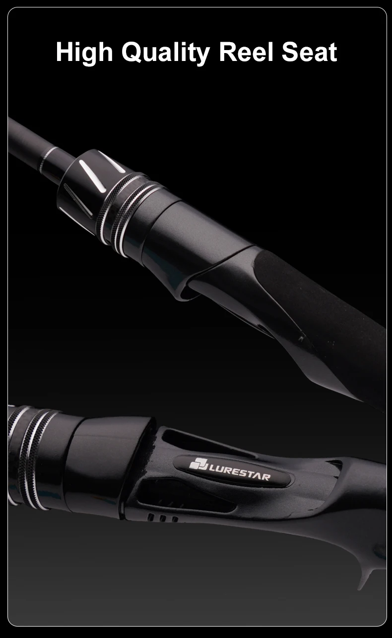 PURELURE JIEKE 7FT 8FT Hochkarbon-Spinn- und Casting-Angelrute Universal für Weitwürfe mit Fuji-Zubehör Schnelle Aktion – Detail 5