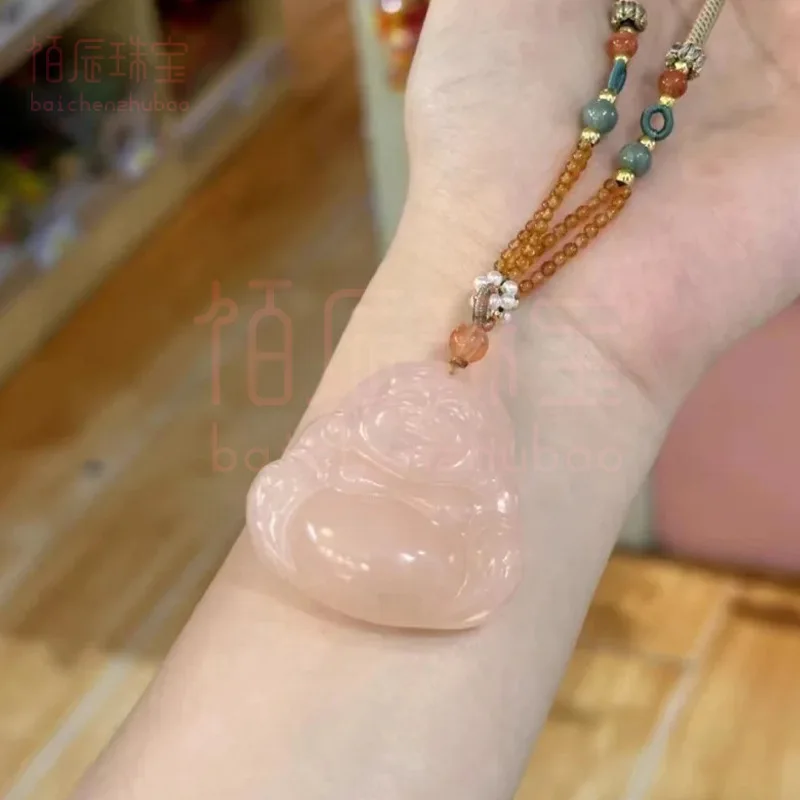 

Afghan Jade Belly Maitreya Comparable to Xinjiang Hetian Jade Huangkou Jade Buddha Zipper Pendant