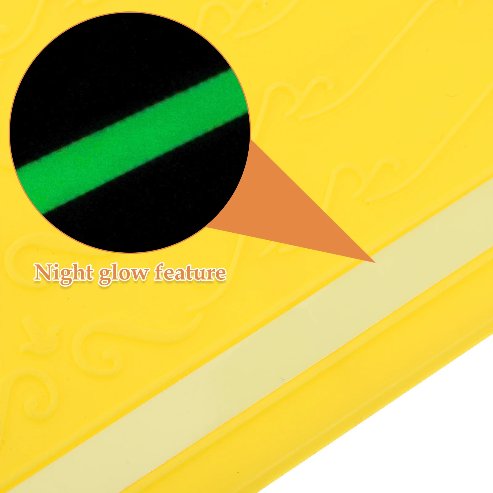 12.38X5.11 "فراغ عتبة حصيرة توهج في الظلام عدم الانزلاق روبوت فراغ مساعد لخطوات المدخل سلالم المدخل الداخلي ل