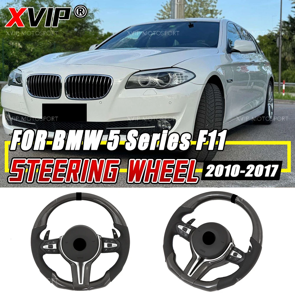 XVIP F Series M6 Carbon Fiber Steering Wheels W/Airbag For BMW 5 Series F11 10-17 F10 F06 F07 GT F12 F13 F01 F02 F03 F04 M5 F90