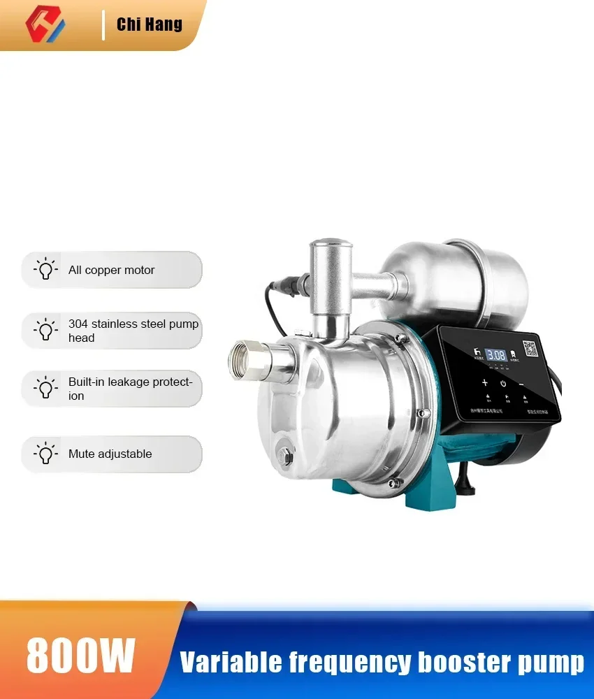 Frequency Conversion Booster Pump, Stainless Steel Pressurization Pump, Silent Type Automatic Self-priming Pump, Booster Pump