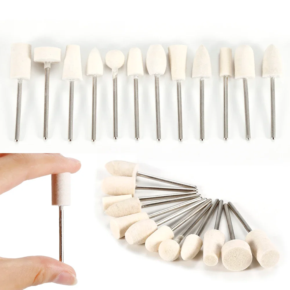 네일 드릴 비트 세트 석영 스톤 다이아몬드 울 밀링 커터 매니큐어 도구 키트 그라인딩 샌더 큐티클 페디큐어