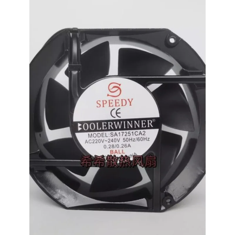 

Y FOR SPEEDY SA17251CA2 220V-240V 0.28/0.26A Cooling Fan