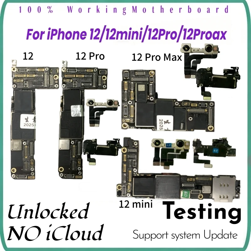 A+ Working Mainboard For iPhone 12 Pro Max Motherboard Unlocked