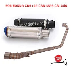 For Honda CBR125 CBR125R CB125R CBR 125 125R 2010 - 2016 Motorcycle Exhaust Full Systems Muffler Escape Front Middle Link Pipe