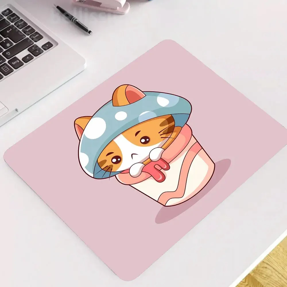 

Cartoon cute cat head cool design big promotion 220X180mM desktop kawaii mouse pad laptop game keyboard mouse pad animal pad