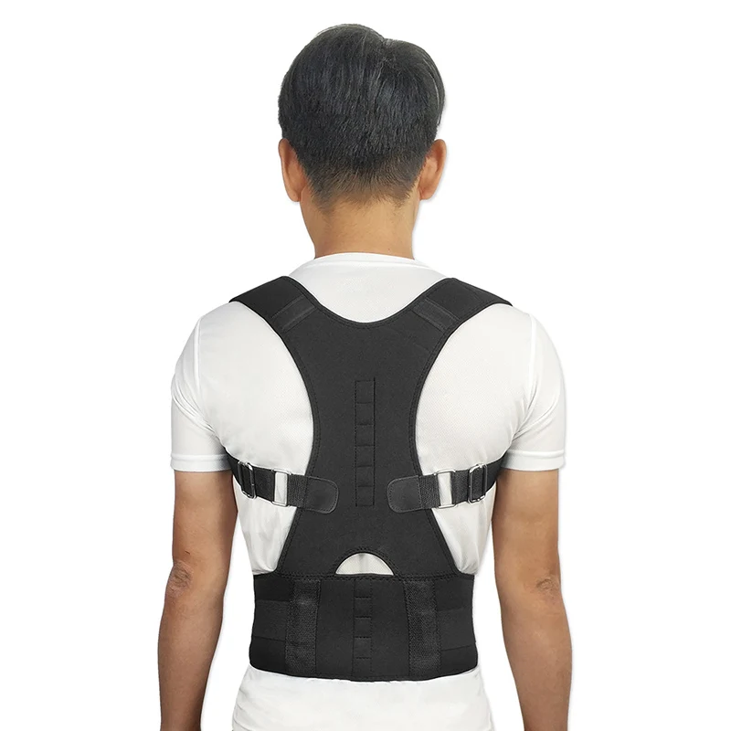 

ZK40 Adjustable Magnetic Posture Corrector Corset Back Brace Back Belt Lumbar Support Straight Corrector for Men Women S-2XL