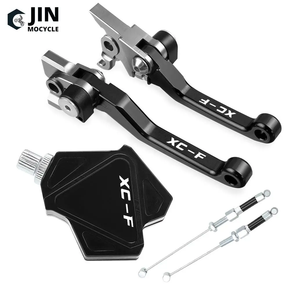 For 505XCF 2008 450XCF 2008-2012 450EXCR EXCF 350SXF 2007-2013 Motocross Foldable Pivot DirtBike Brake Clutch Levers Cable Lever