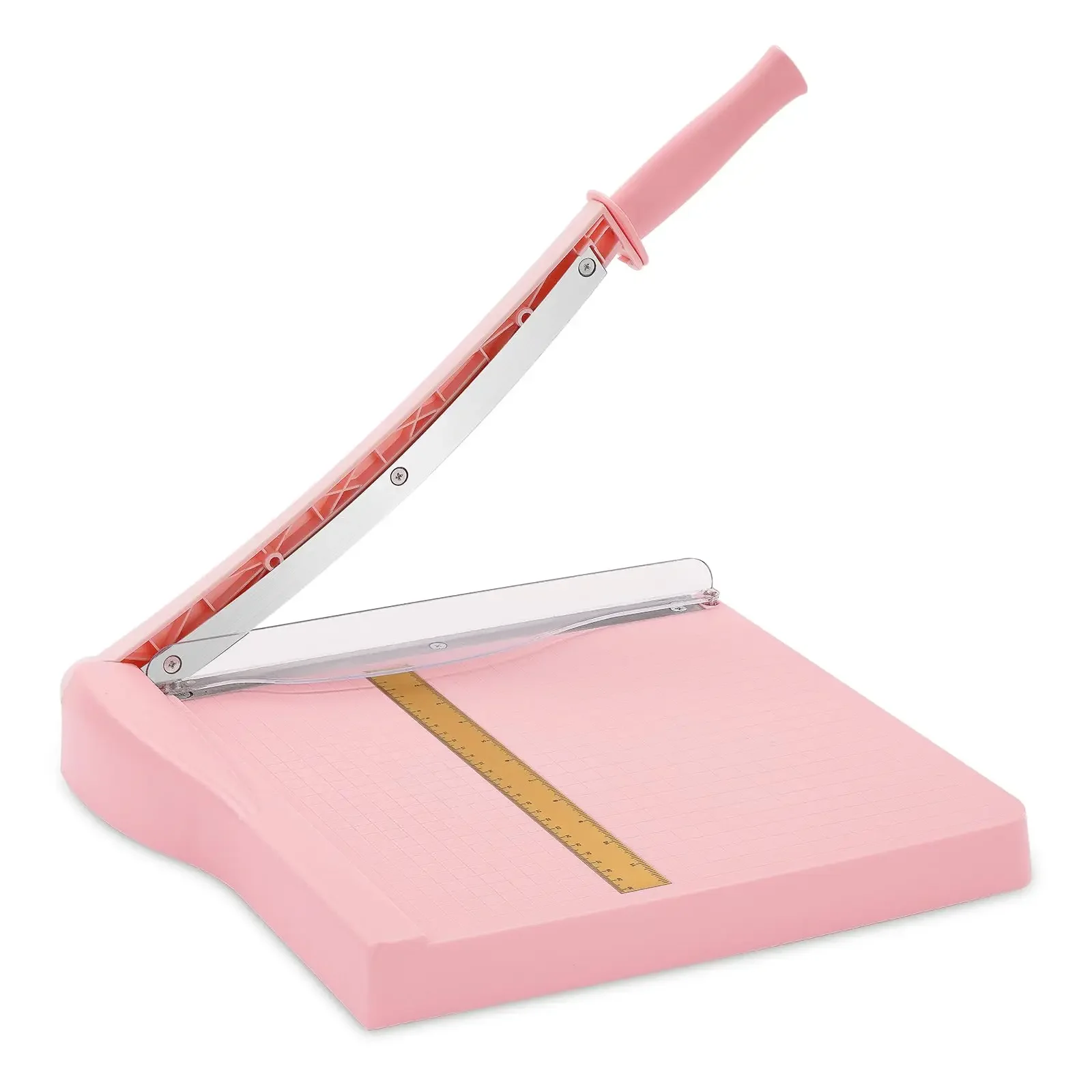 Pink A4 Guillotine Photo Paper Cutter Heavy Duty 12 Inch Professional Manual Paper Trimmer