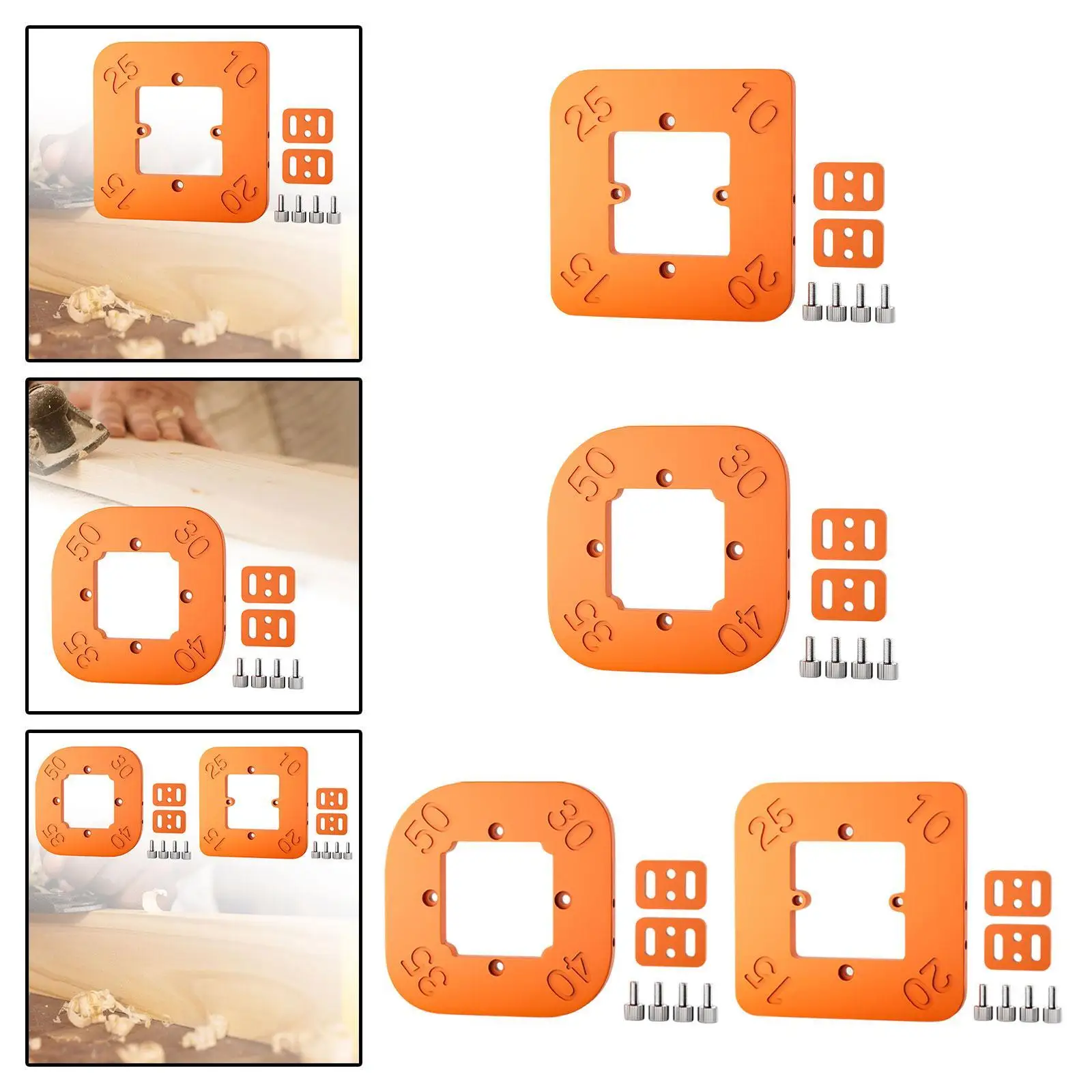 Woodworking Round Corner Radius Template High Hardness Portable Clearly Marked Easy to Use 8mm Thick Radius Jig Multipurpose