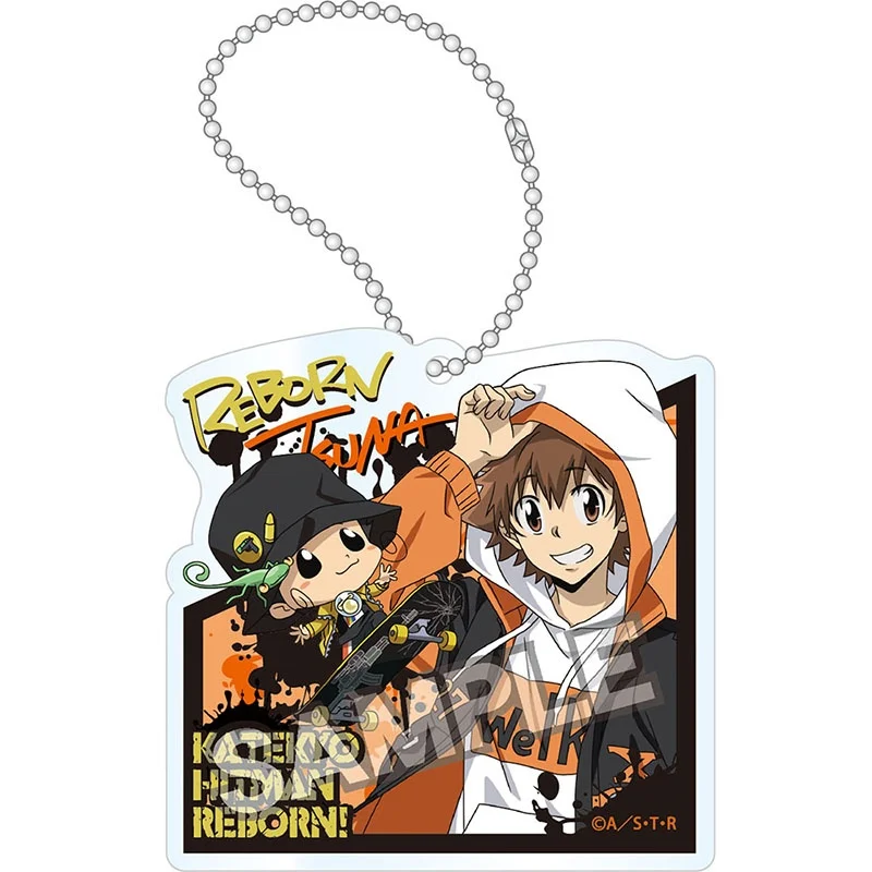 Reborn! 6CM Anime Peripheral Acrylic Keychain Transparent Pendant Bag Decoration Cute Charm Holiday Gift For Lovers
