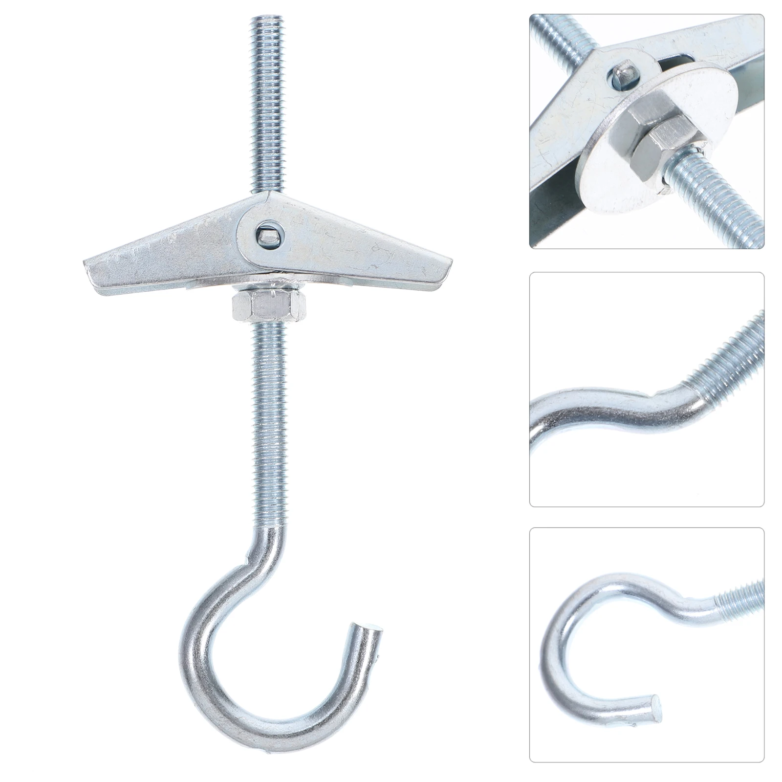 

5 Sets Carbon Steel Drywall Anchors Galvanized Heavy Duty Toggle Bolts Hollow Wall Fasteners For Lamps Curtain Rods Coats Racks