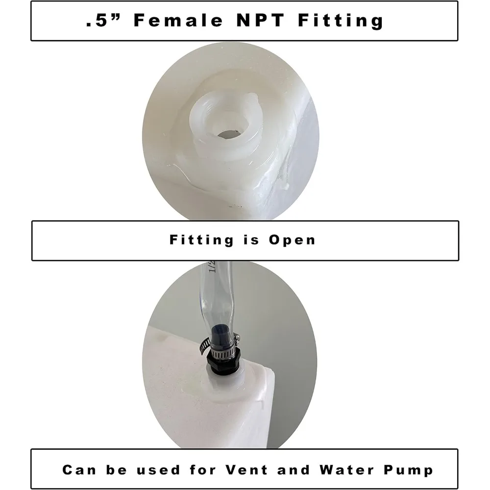 Zbiorniki na wody świecące i zanieczyste do kamperów klasy A, pojemność 25 galonów, wysokiej jakości mocowanie Concession Mount UM-2500