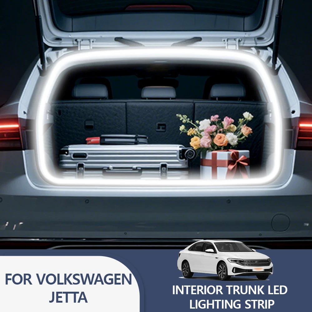 

FOR VOLKSWAGEN JETTA trunk light modification light Atmosphere lights White warm white Rear Trunk LED Light Bar