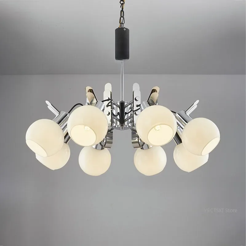 

GHJUYIOL vintageFrench vintage living room chandelier Bauhaus retro restaurant bedroom study showroom light