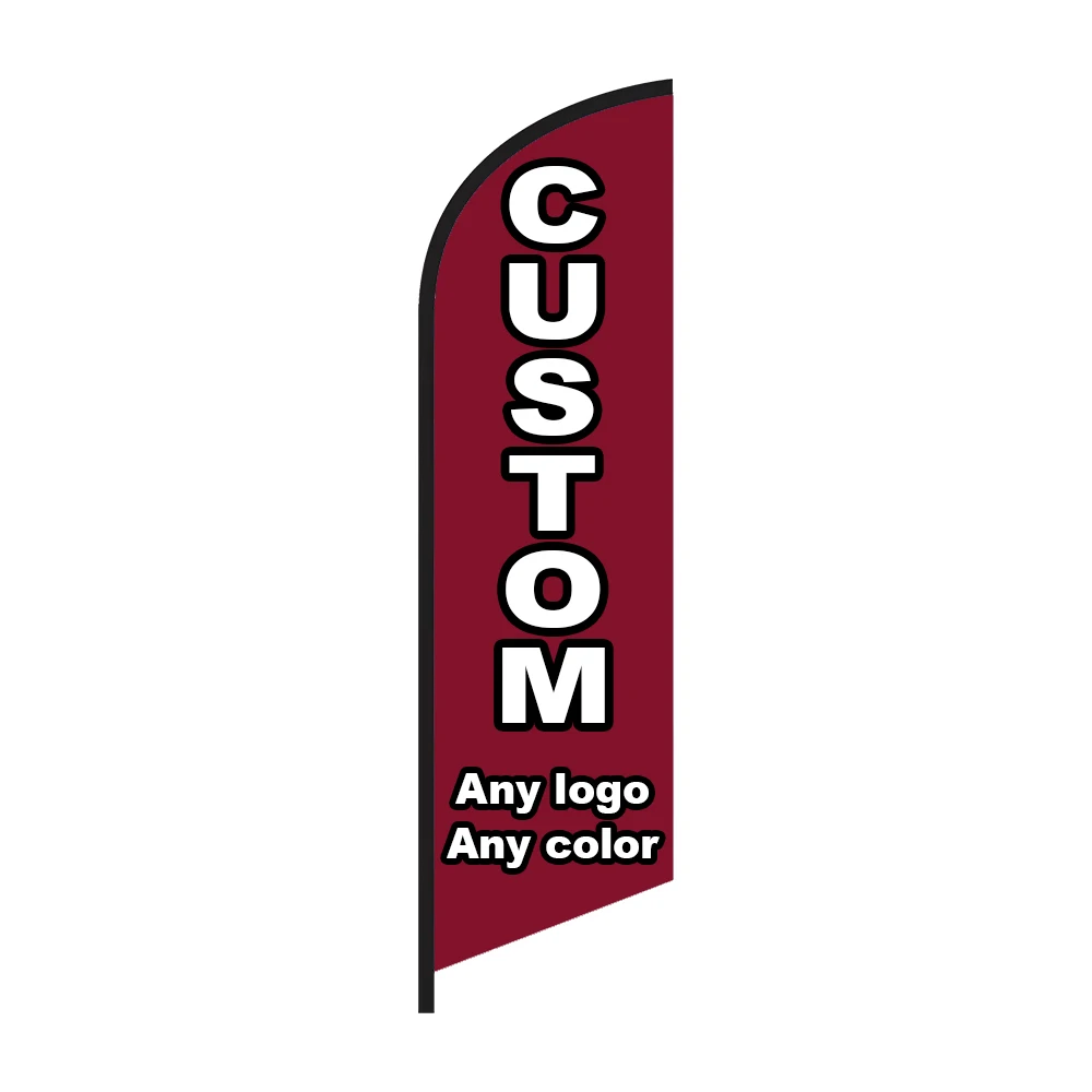 

Custom Beach flag Feather Flag Graphic Customized Printing Flag Only Free Design Business Promotion Advertising Celebration