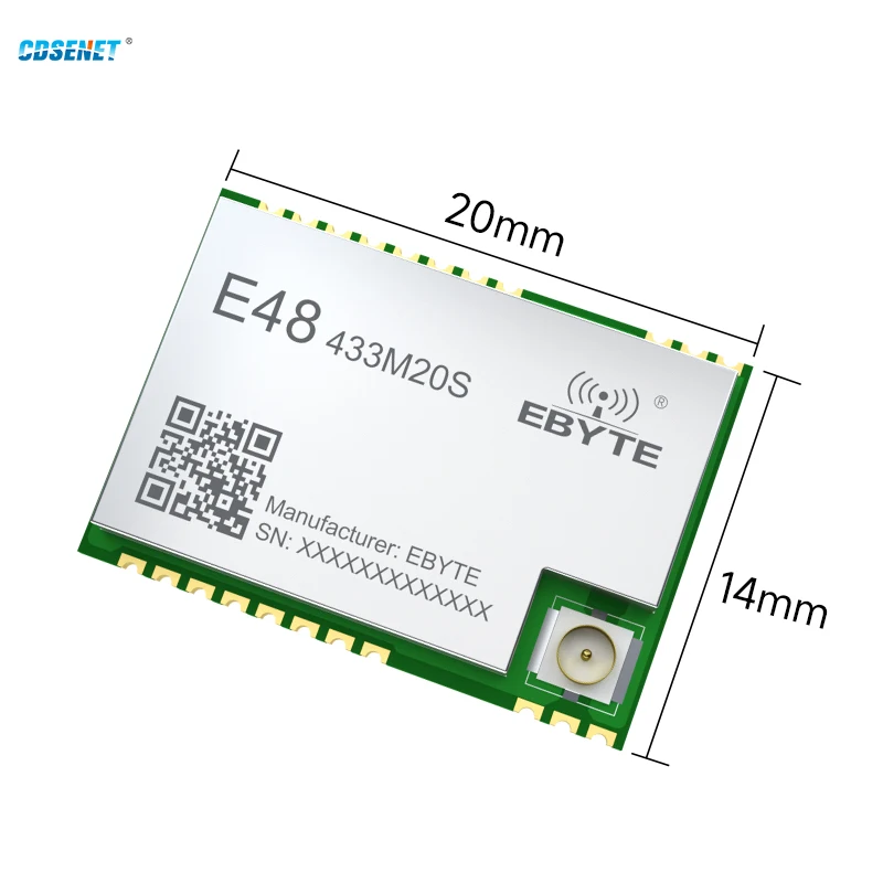 433MHz CMT2310A Wireless Module CDSENET E48-433M20S SPI Lower Power OKK FSK 20dbm Long Distance 3.5KM Stamp hole/IPEX Antenna