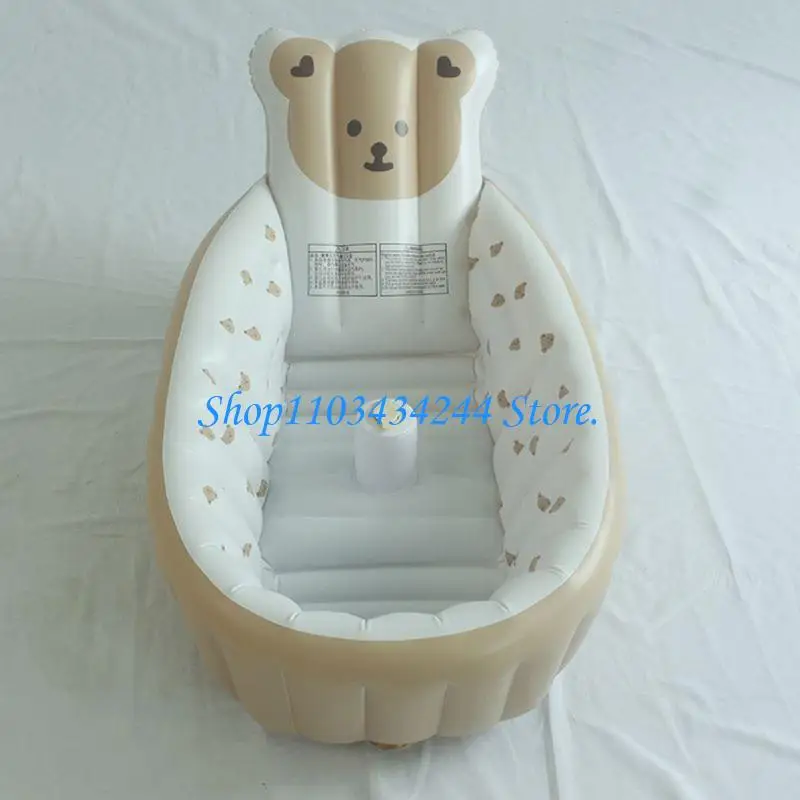  Portable Infant Bath Tub Multi Use Nonslip Base Soft Surfaces For Safe Baby Swimming Indoor Outdoor