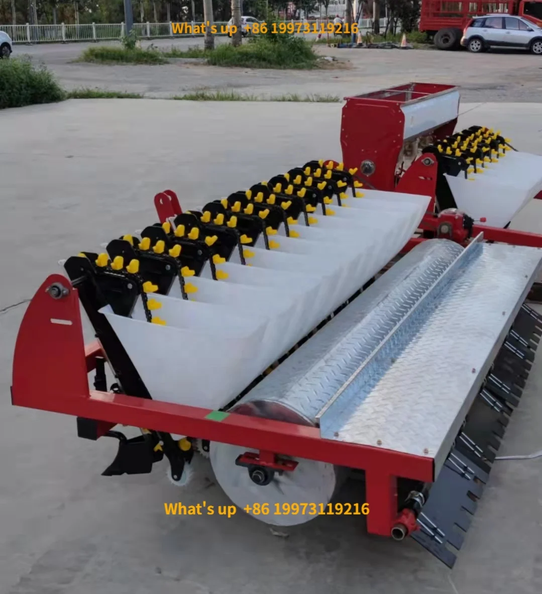 2026 China Supply 1row Hand Garlic Planter 2rows Manual Garlic Seeder Machine