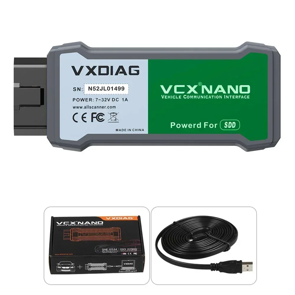 VXDIAG VCX NANO JLR V160 SDD for Land Rover for Jaguar OBD2 Car Diagnostic Tool JLR SDD 160 for Auto Scanner Best Price