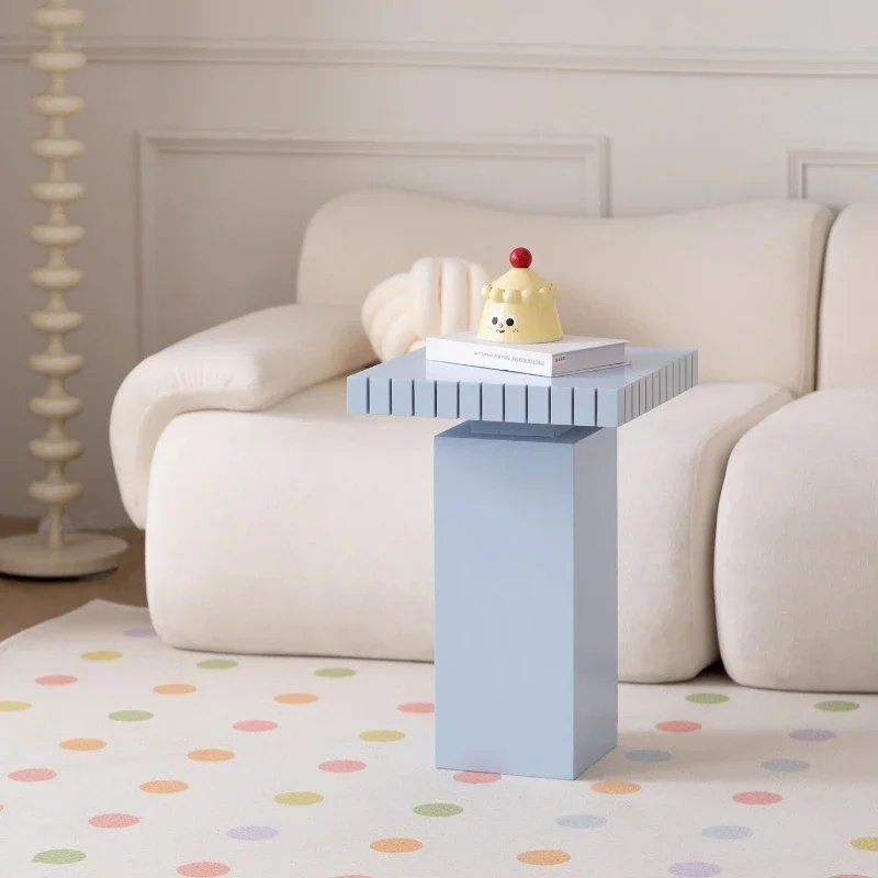 Dopamine color simple coffee table living room household small apartment sofa corner bedside table