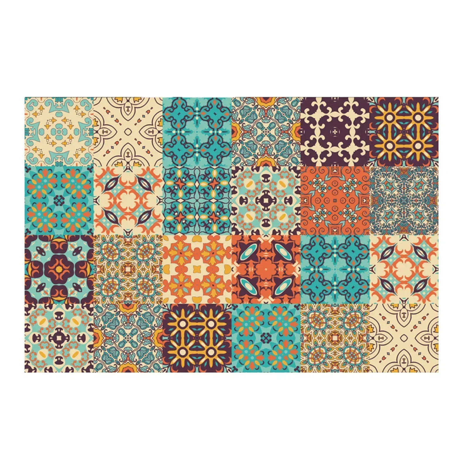 

Transform Your Living Space With 24 Pieces Of Mosaic Tile Stickers Long Lasting Durability Suitable For Smooth Surfaces
