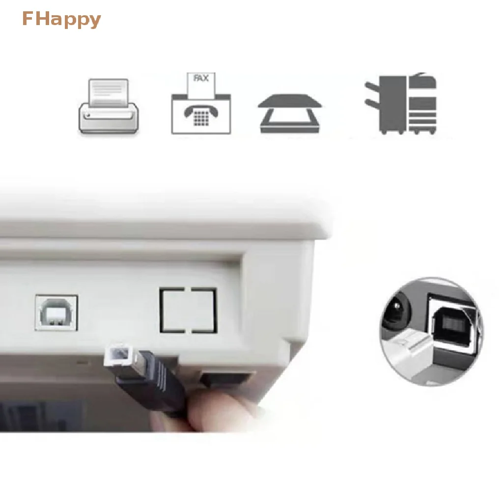 USB สาย USB เครื่องพิมพ์2.0ประเภท A ชายไป Type B ชายเครื่องสแกนเนอร์เครื่องพิมพ์