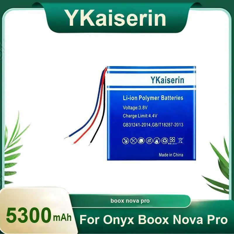 E - Book Reader Battery 5300mAh Rapid Charging For Onyx Nova Pro