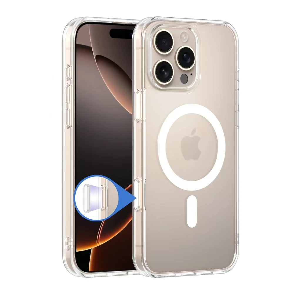 Kamera-Steuerungstastenabdeckung Hybrid-Hülle für iPhone 17 Air 16 Pro Max Plus Magsafe Mag Safe 16 Pro Telefonabdeckung Zubehör