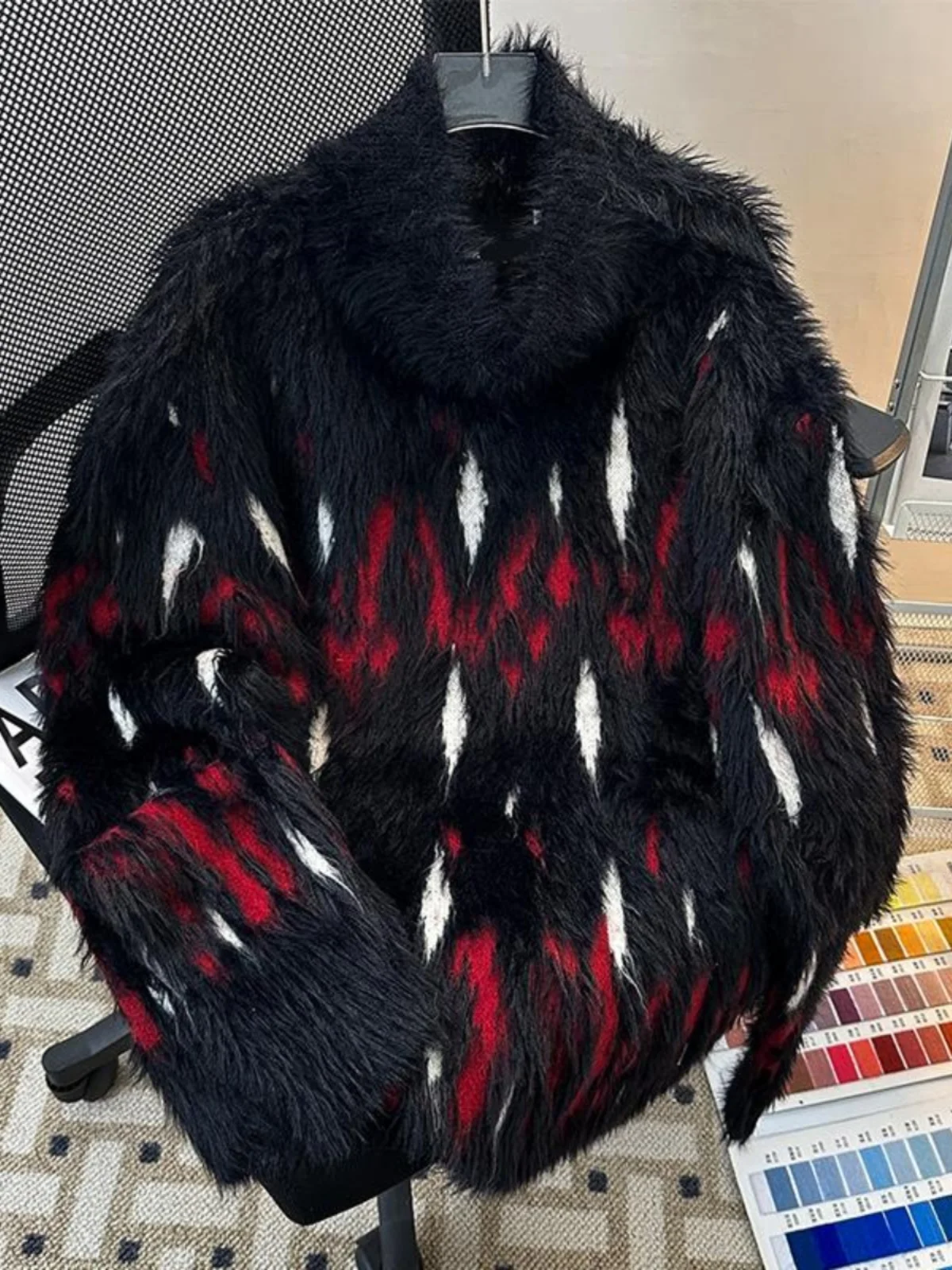 

Autumn Winter High Collar M Sweater Soft Napped Mink Loose Fit Overhead Knitted Casual Trendy Teenage Warm Vintage Sle