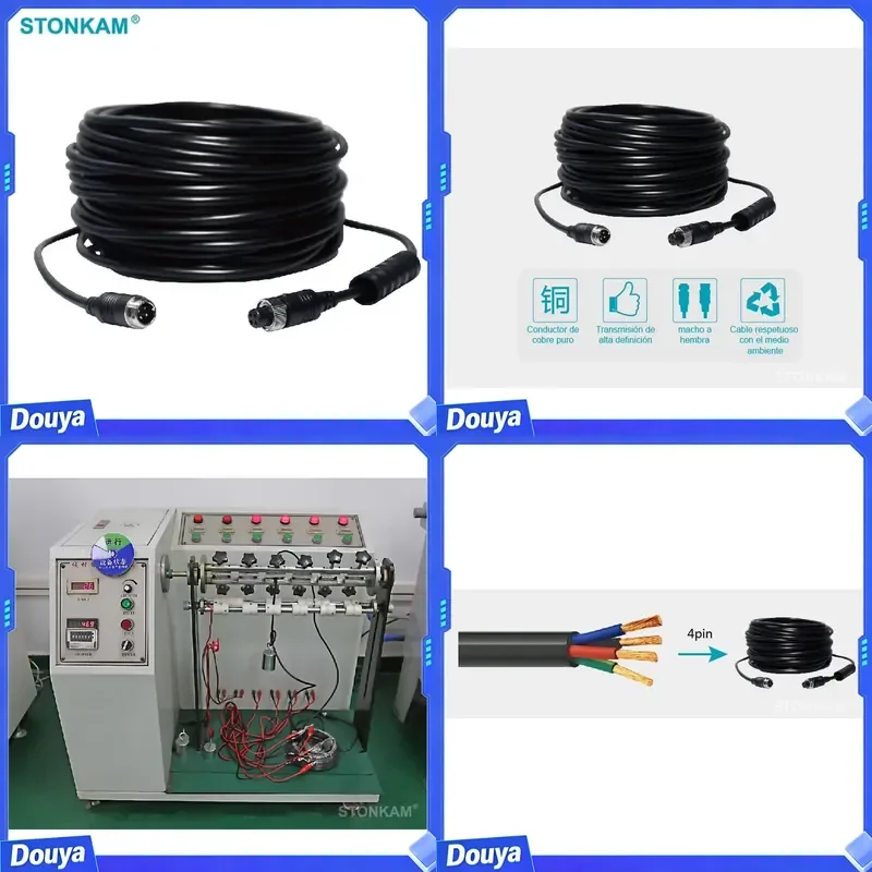 4Pin Extension Cable for Vehicle Rear View Camera System