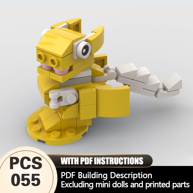 

Creators Animal Series Model MOC Building Bricks Yellow Dragon Modular Technology Gifts Holiday Assemble Children Toys Suit