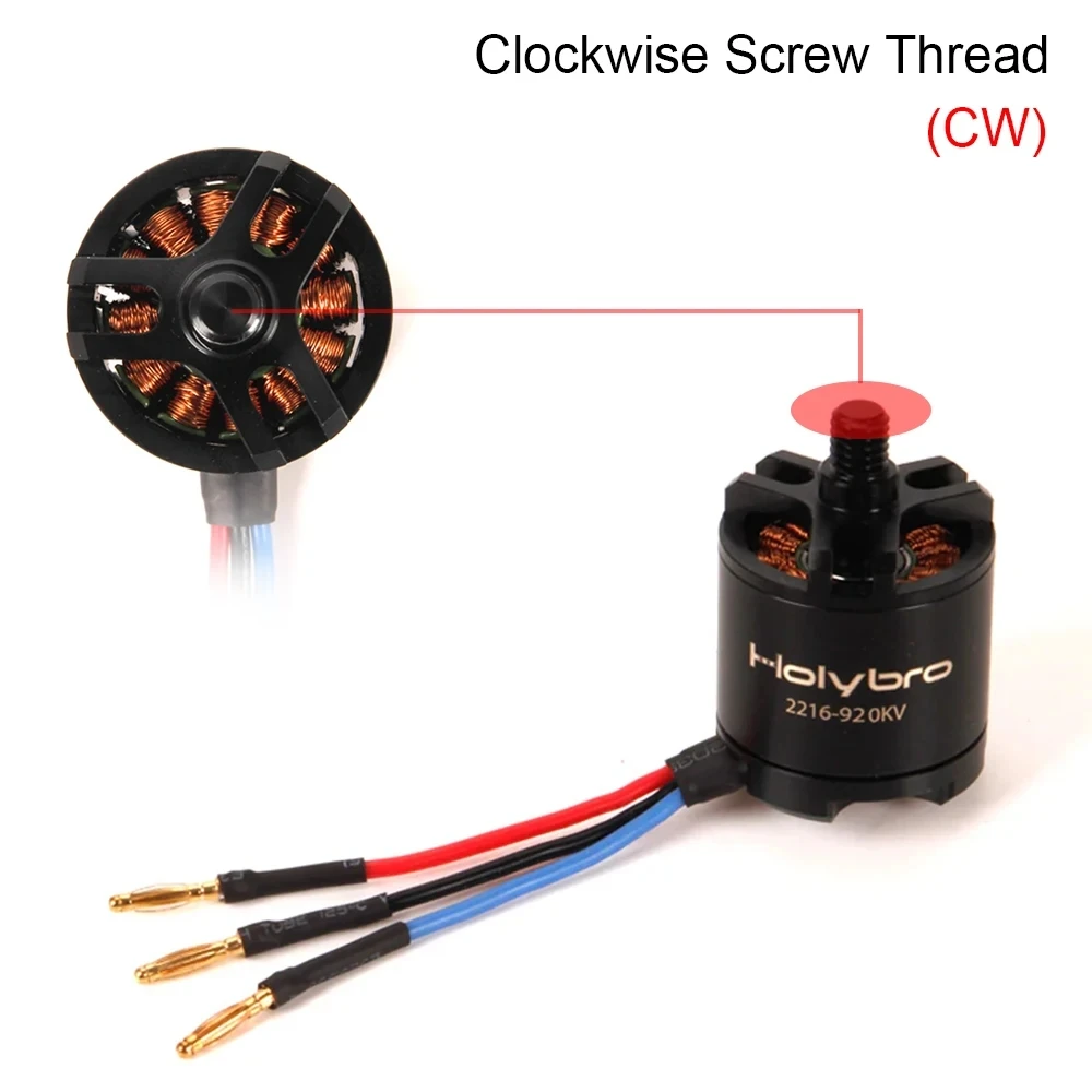 Holybro 2216 920kv motor sem escova cw ccw substituição para s500 v2 kit x500 compatível 1045 hélice para rc fpv drone peças